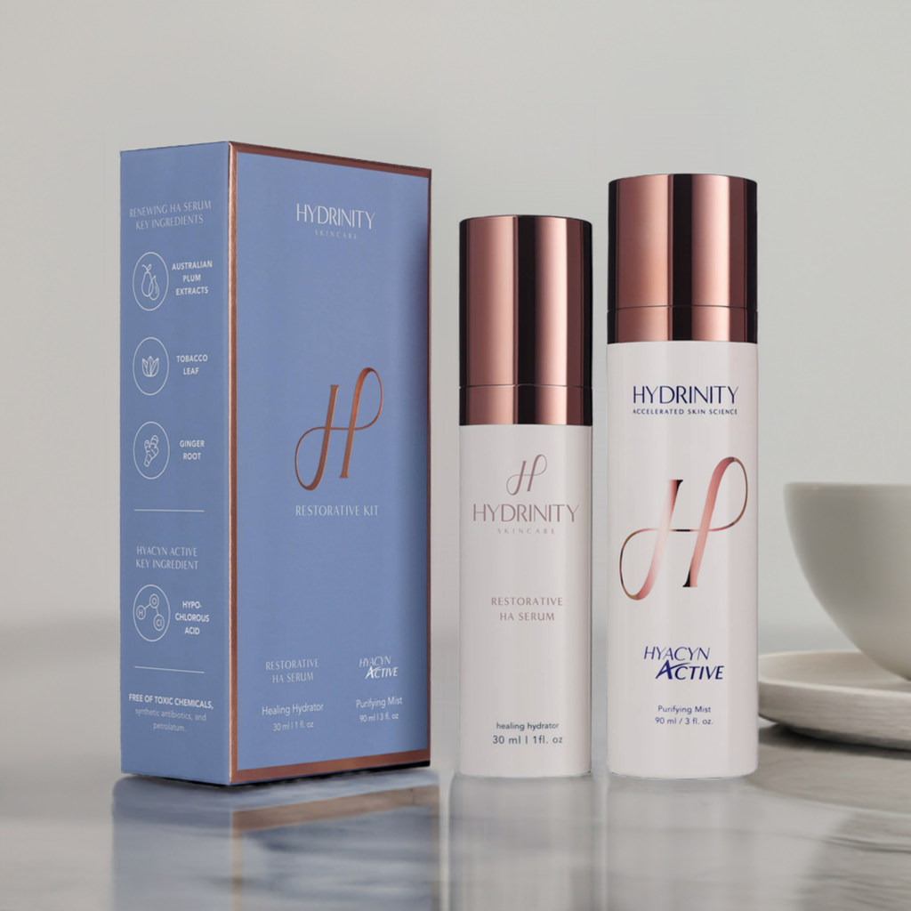 HYDRINITY Restorative Kit zestaw naprawczy Ha Serum 30 ml + mgiełka Hyacyn Active 90 ml