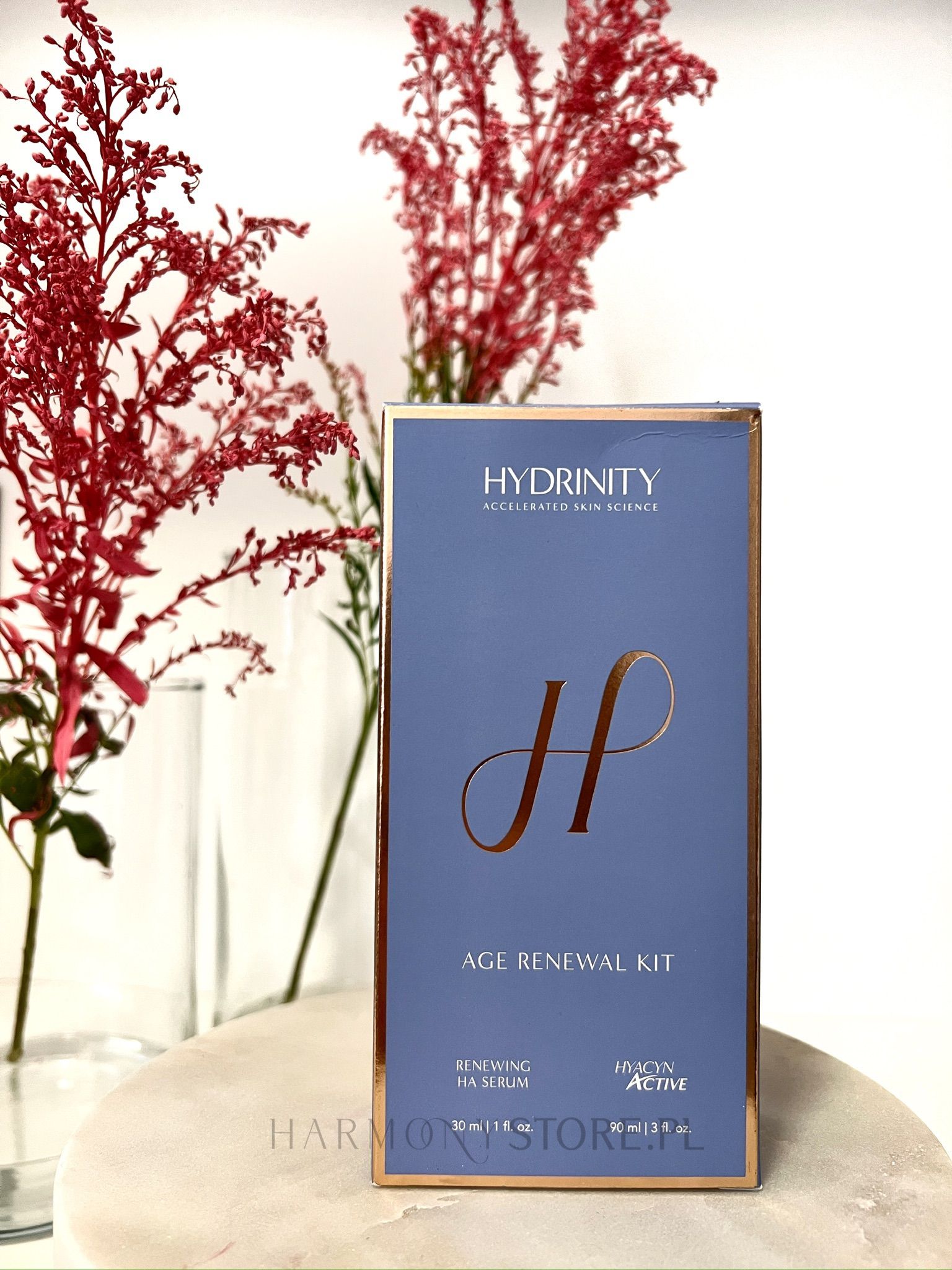 HYDRINITY Age Renewal Kit Renewing Ha Serum 30 ml + mgiełka Hyacyn Active 90 ml