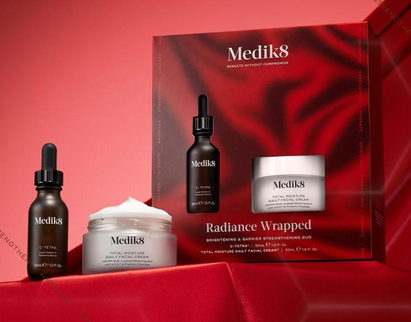 Medik8 Radiance Wrapped zestaw C-Tetra Serum 30 ml + Total Moisture Daily Facial Cream 50 ml