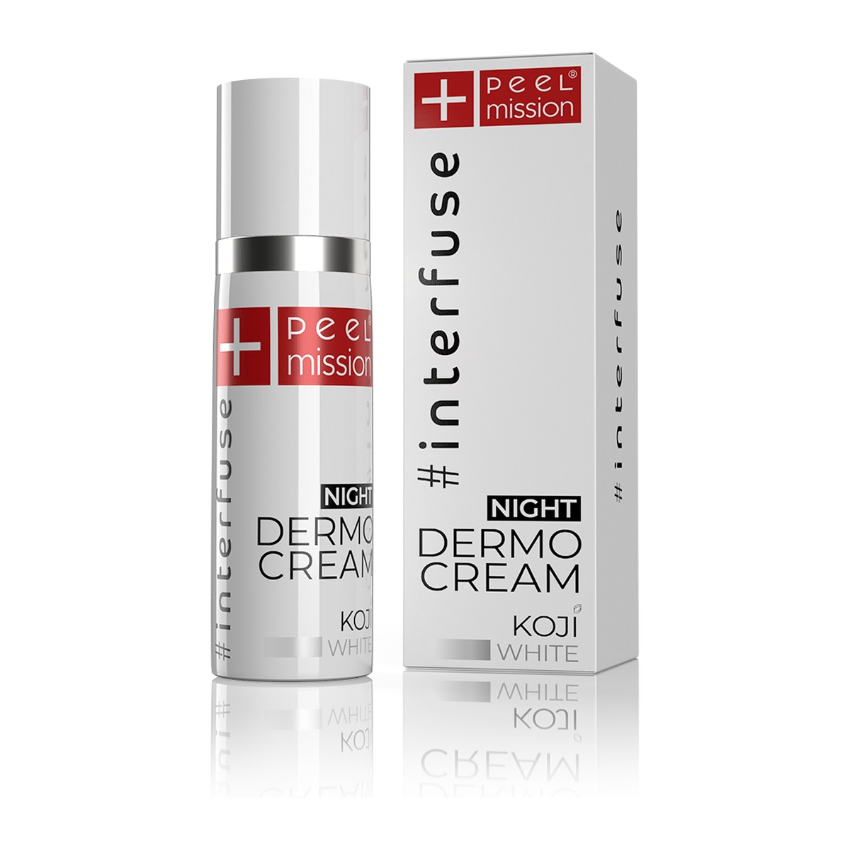Peel Mission #interfuse Koji White Night Dermo-Cream rozjaśniający krem na noc 30 ml