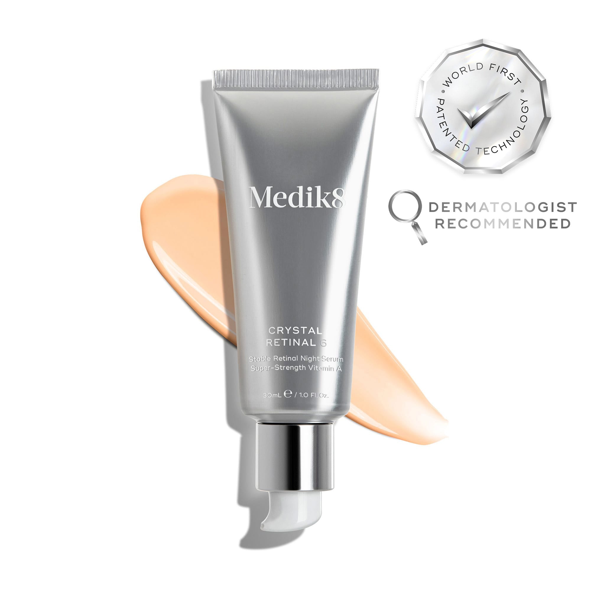 MEDIK 8 Crystal Retinal 6 przeciwstarzeniowe serum do twarzy z 0,06 % retinalem 30 ml