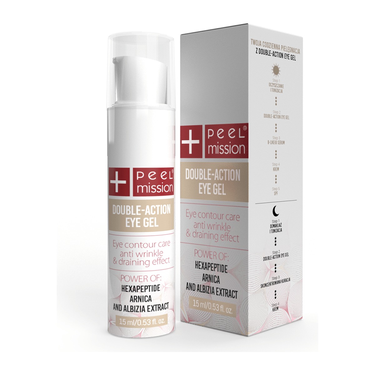 Peel Mission Double-Action Eye Gel żel pod oczy redukujący opuchnięcia 15 ml