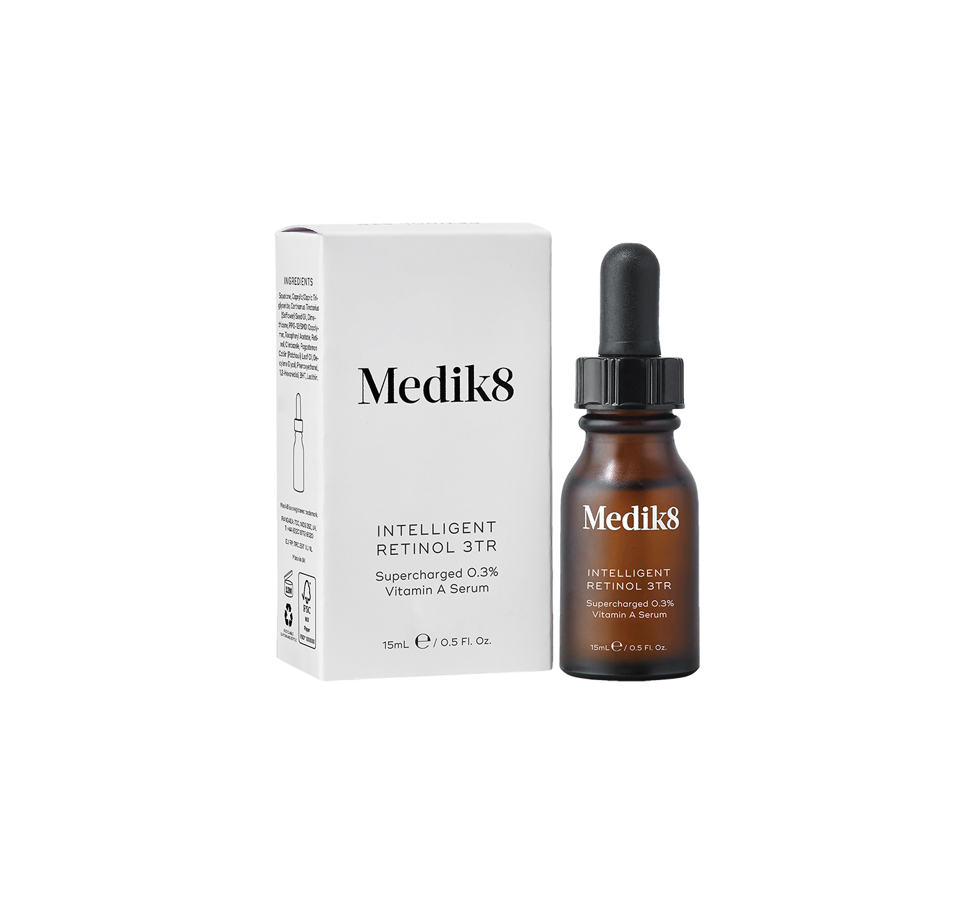 MEDIK 8 INTELLIGENT RETINOL Przeciwstarzeniowe Serum do Twarzy z 0,3 % Retinolem 4 ml