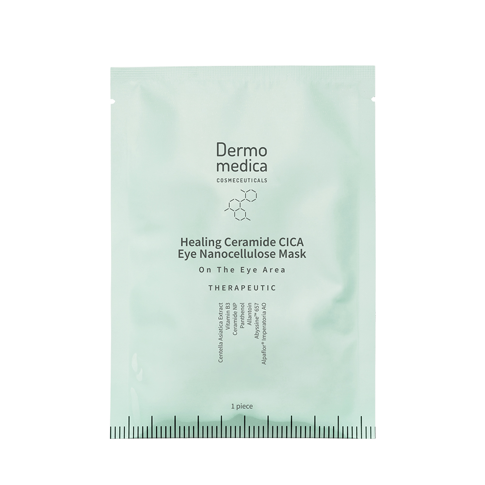 DERMOMEDICA HEALING CERAMIDE CICA EYE NANOCELLULOSE MASK Przeciwstarzeniowa Maska Na Okolice Oczu