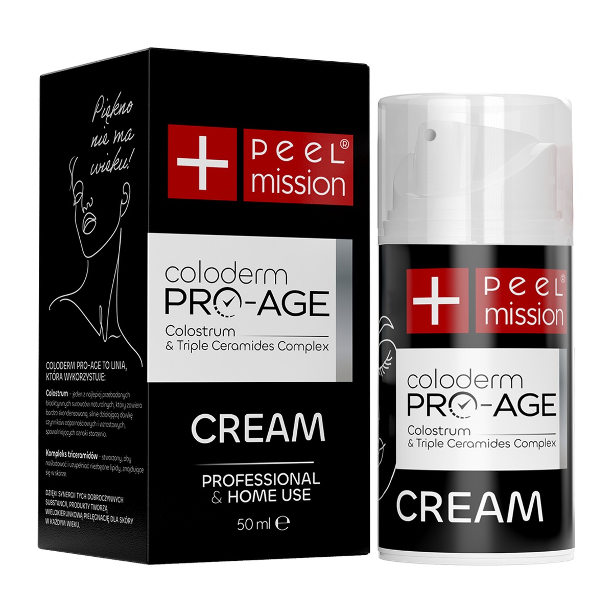 Peel Mission Coloderm Pro-Age Cream krem regenerujący z colostrum 50 ml