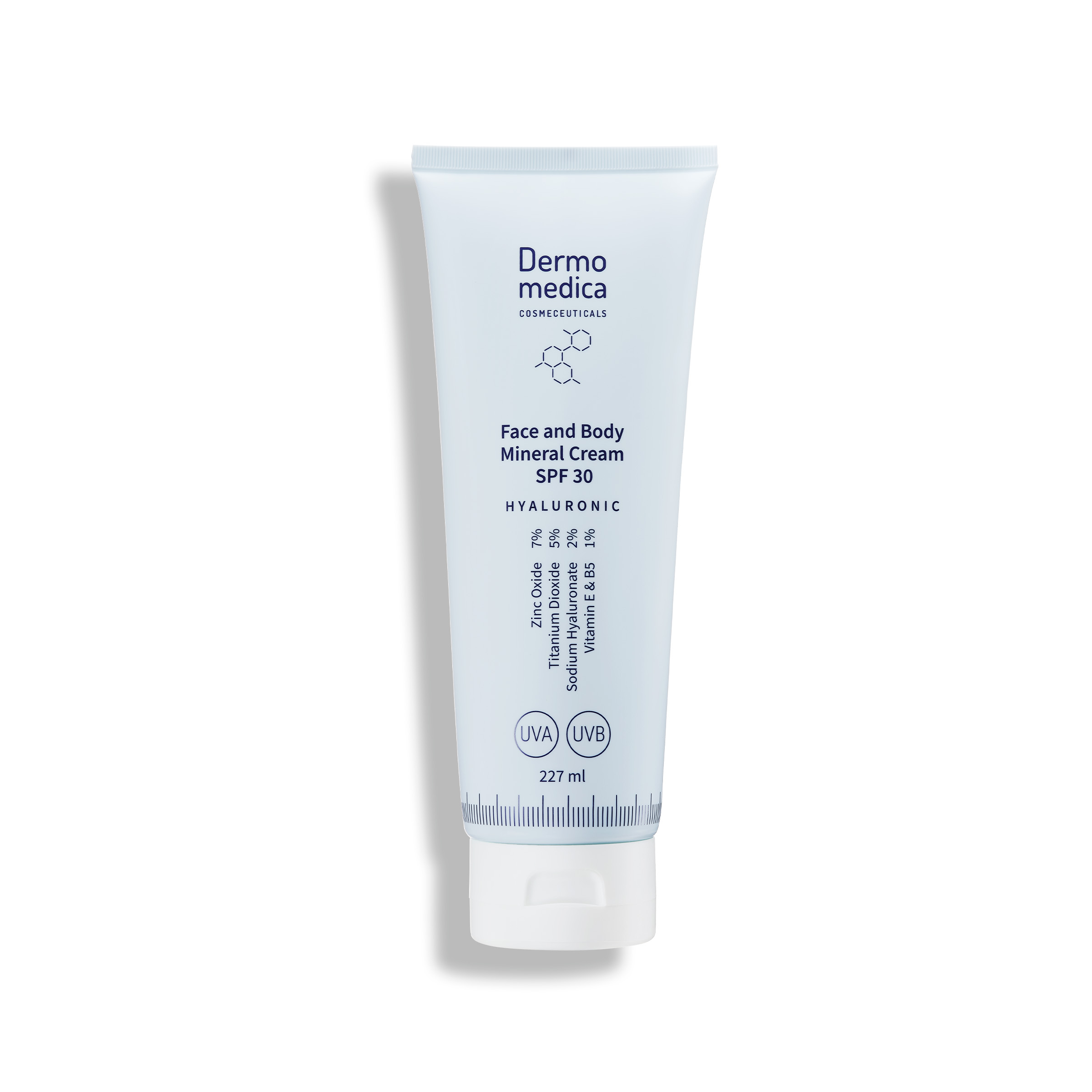 DERMOMEDICA FACE AND BODY MINERAL CREAM SPF 30 Mineralny Krem SPF 30 Do Twarzy i Ciała 227 ml