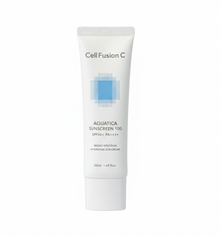 CELL FUSION C Aquatica Sunscreen 100 nawilżający krem z filtrem SPF 50 ml