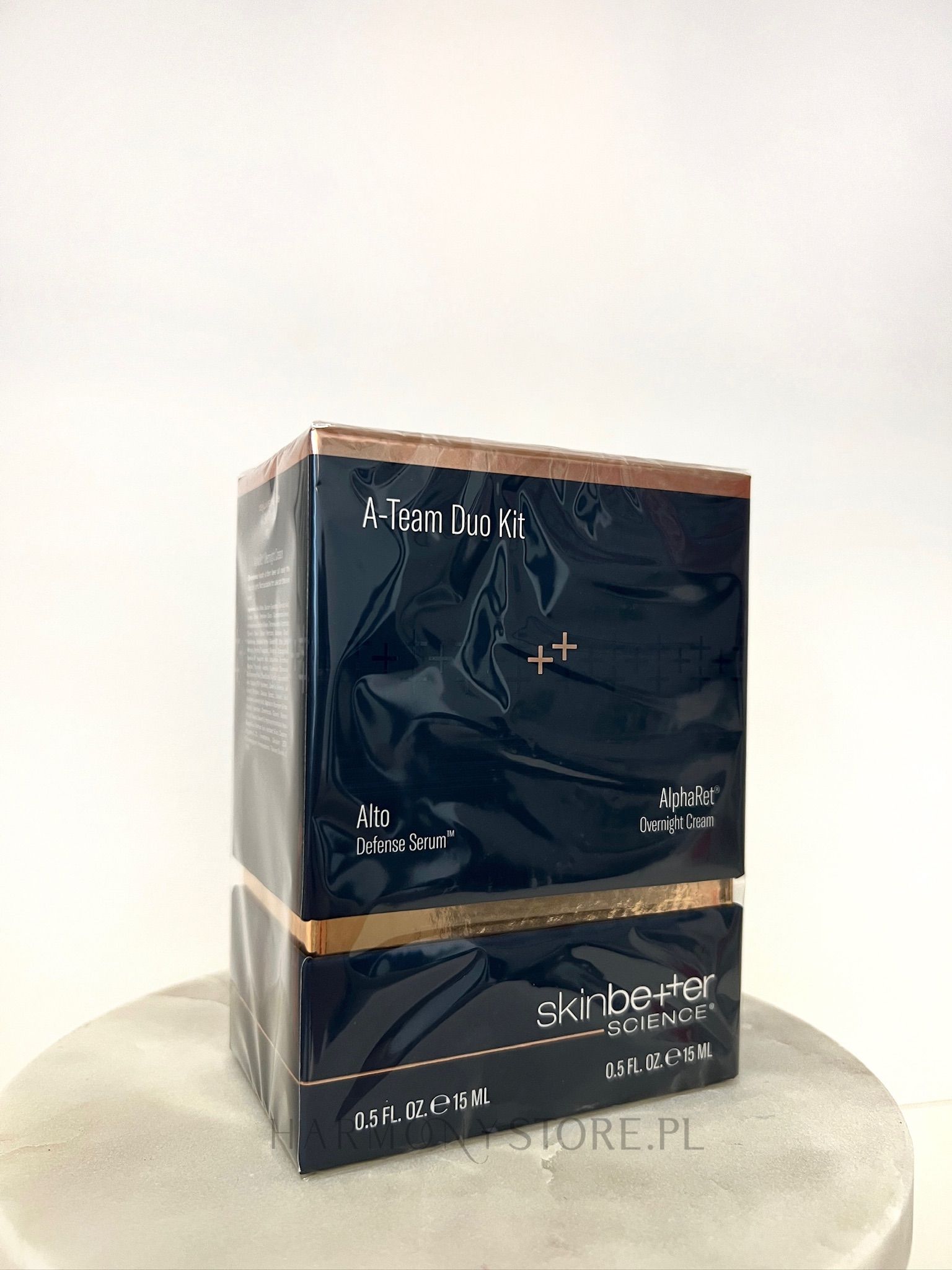 SKINBETTER SCIENCE A-Team Duo Kit: Alpharet Overnight Cream 15 ml + Alto Defense Serum 15 ml