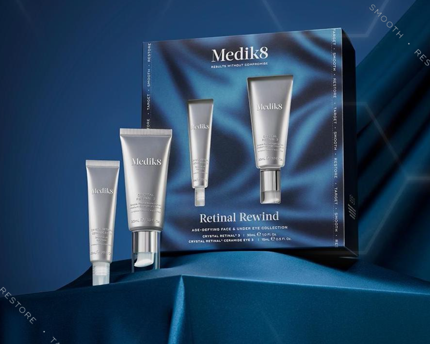 Medik8 Retinal Rewind zestaw Crystal Retinal 3 30 ml + Crystal Retinal Ceramide Eye 3 30 ml