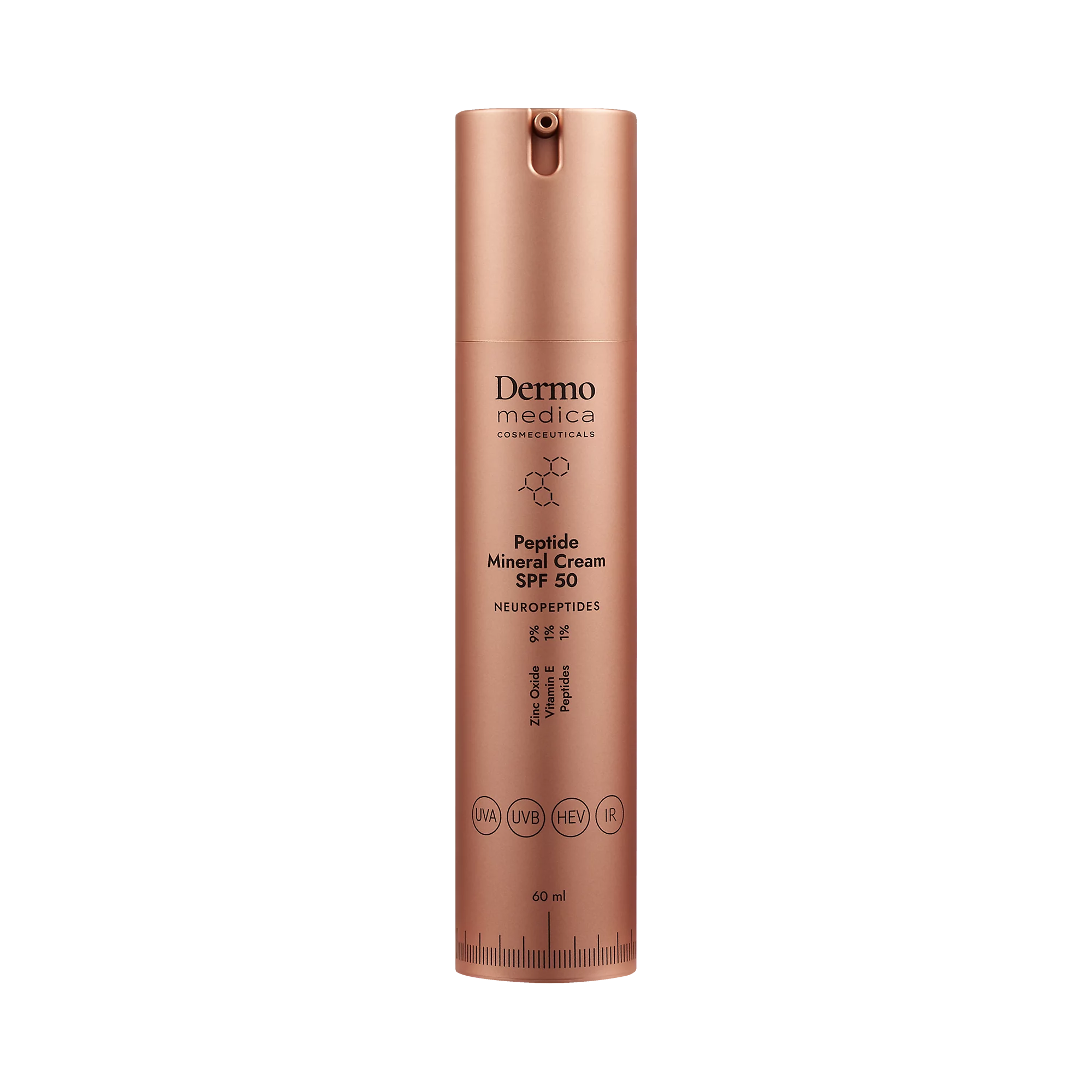 DERMOMEDICA PEPTIDE MINERAL CREAM SPF 50 Peptydowy Krem Przeciwzmarszczkowy z SPF 50 60 ml