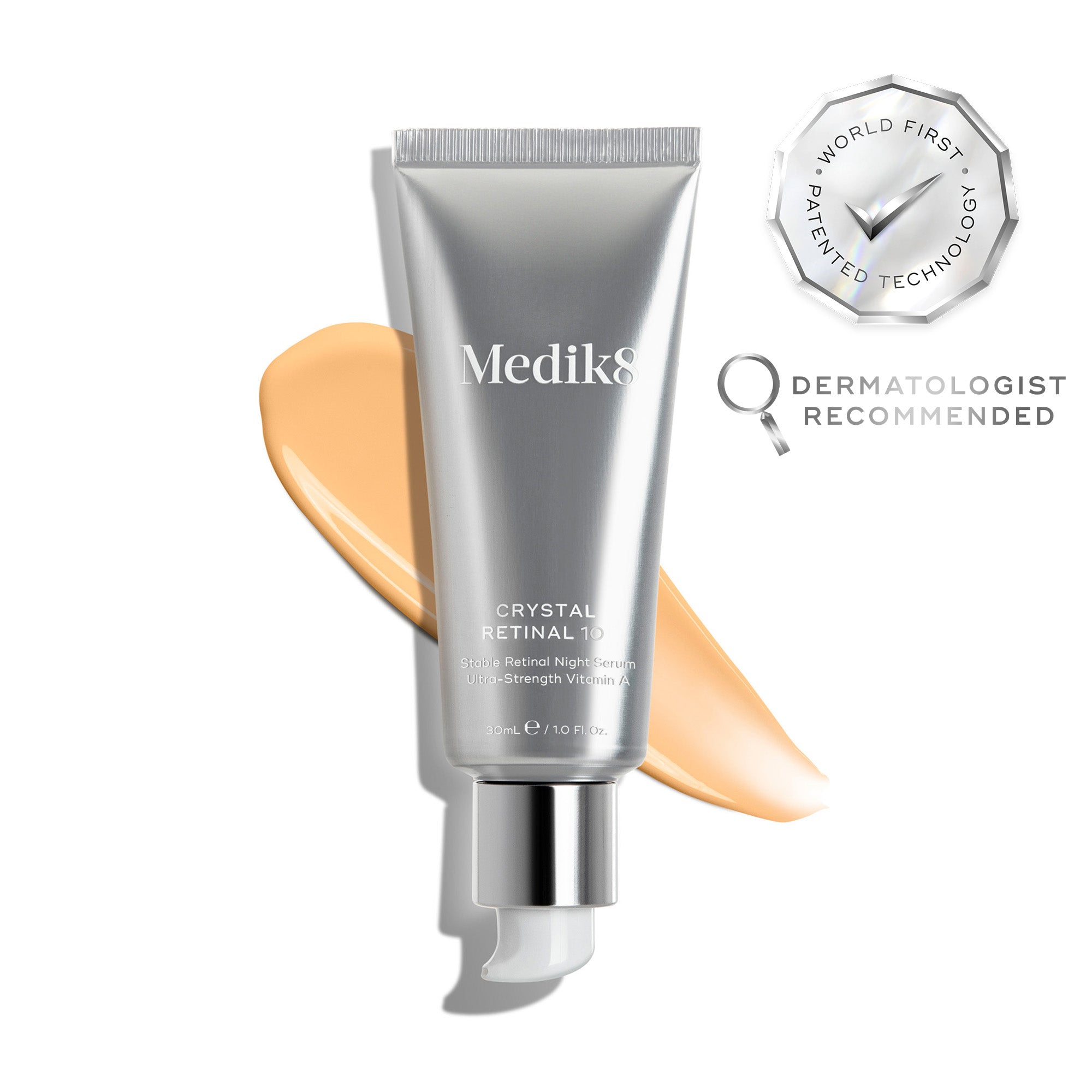 MEDIK 8 Crystal Retinal 10 przeciwstarzeniowe serum do twarzy z 1% retnalem 30 ml